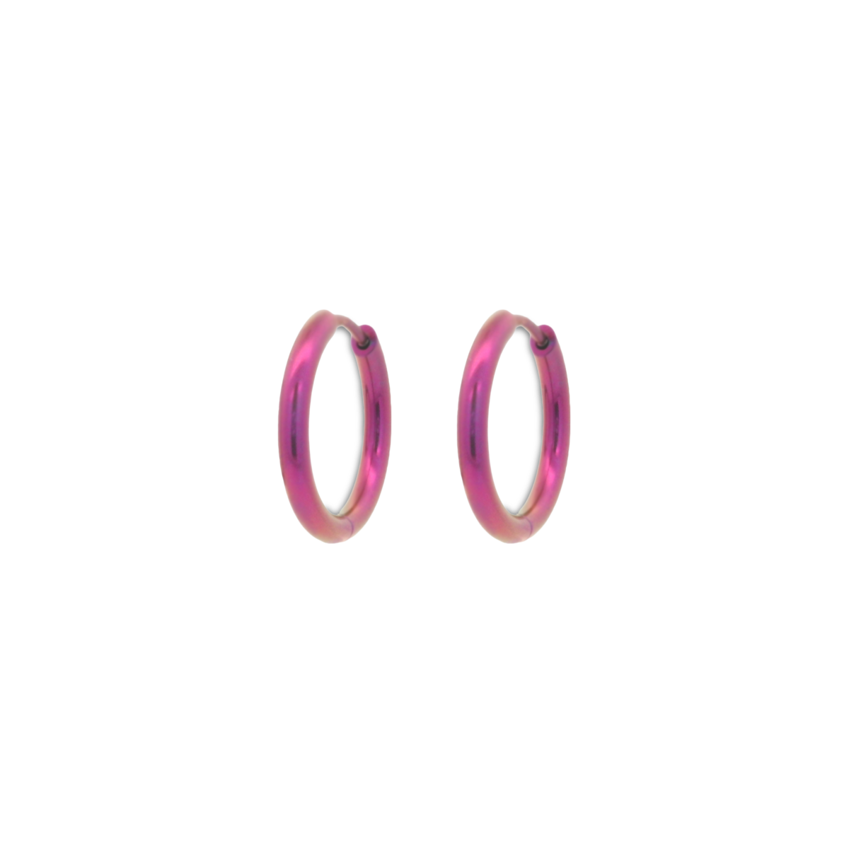Medium Round Hinged Hoops