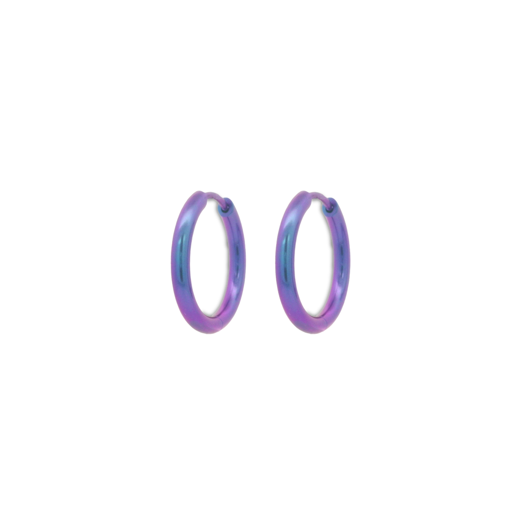 Medium Round Hinged Hoops