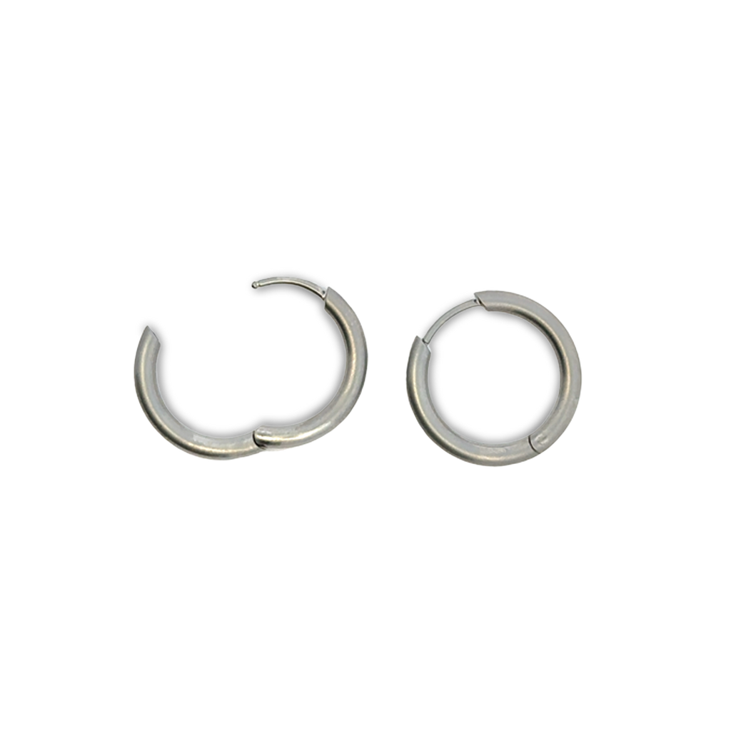 Medium Round Hinged Hoops