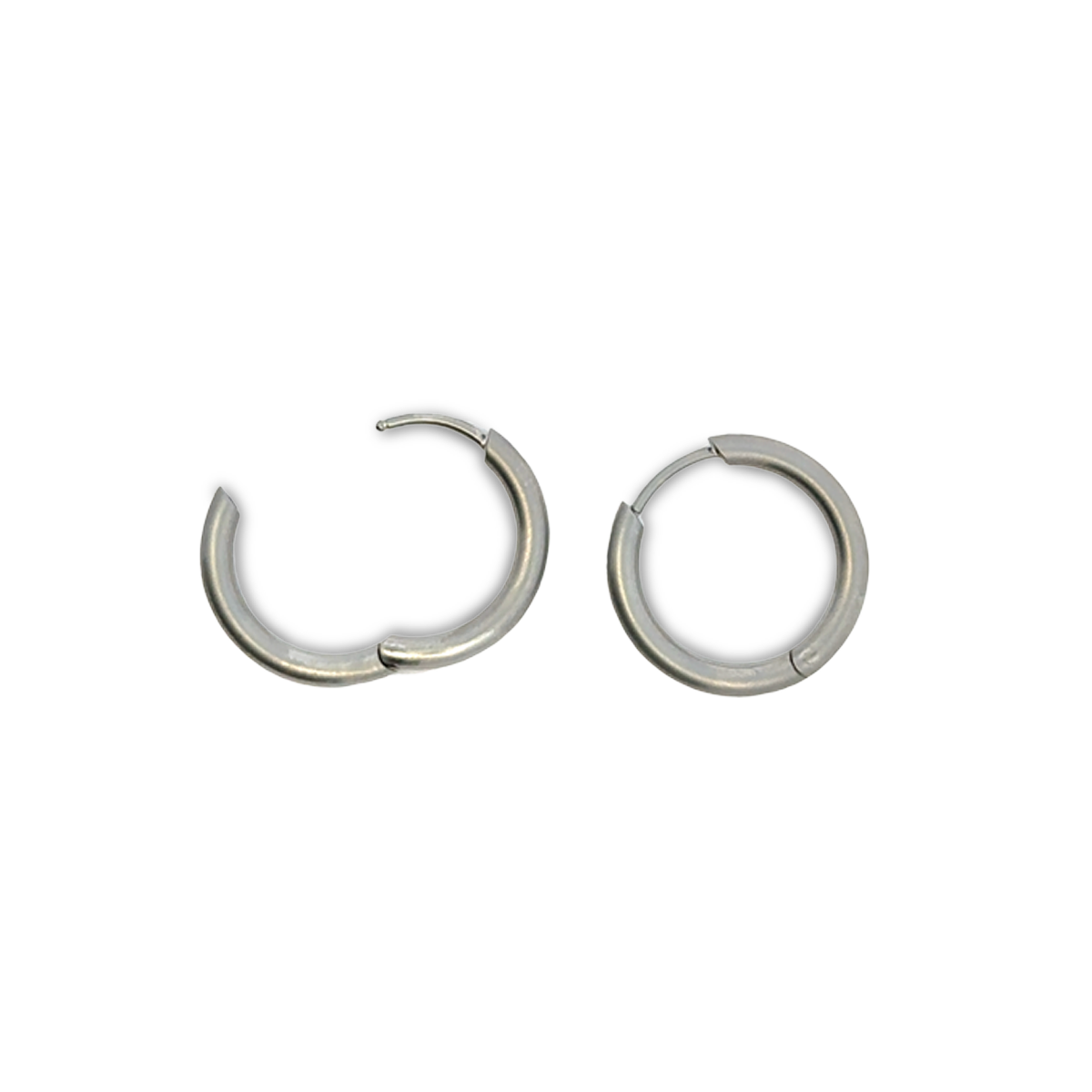 Medium Round Hinged Hoops