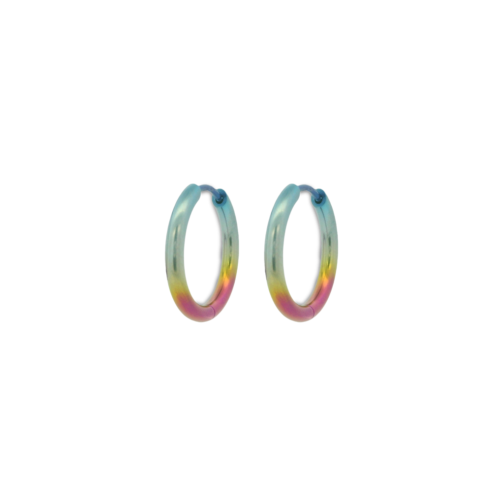 Medium Round Hinged Hoops