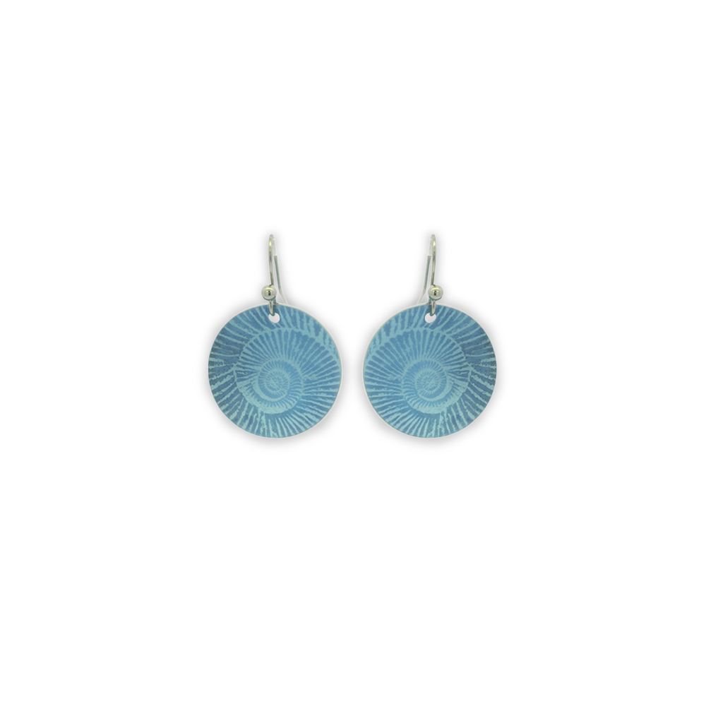 Ammonite Drop Earrings