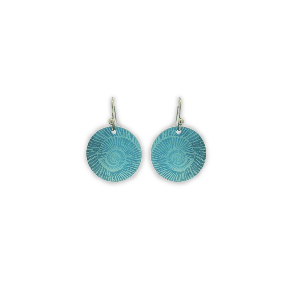 Ammonite Drop Earrings