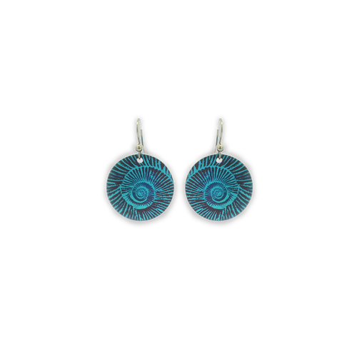 Ammonite Drop Earrings