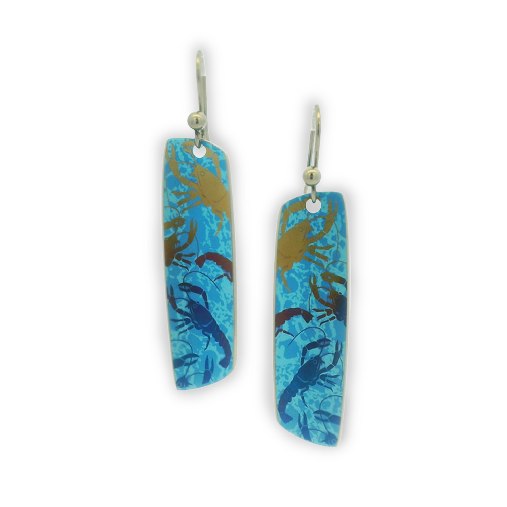 Lobster Drop Earrings