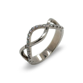 Infinity Wave Diamond Ring