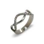 Infinity Wave Diamond Ring