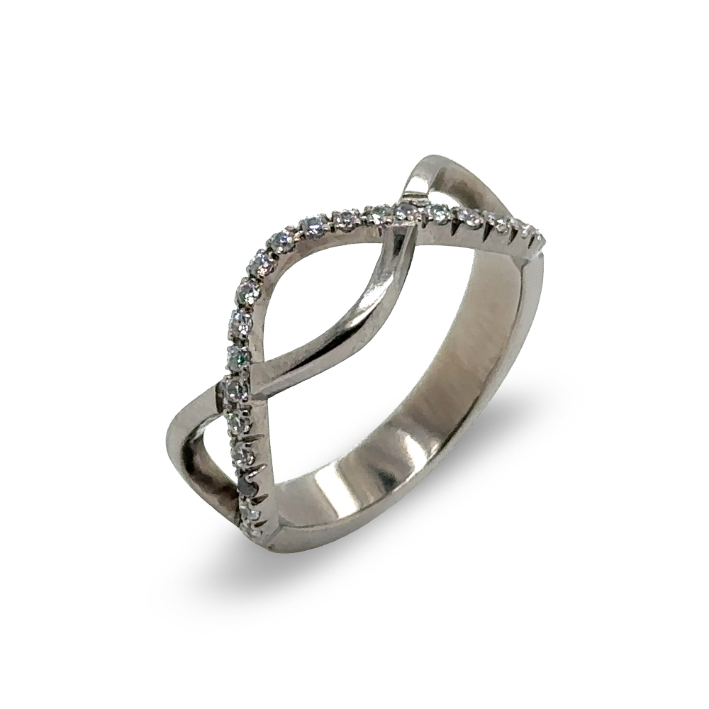 Infinity Wave Diamond Ring