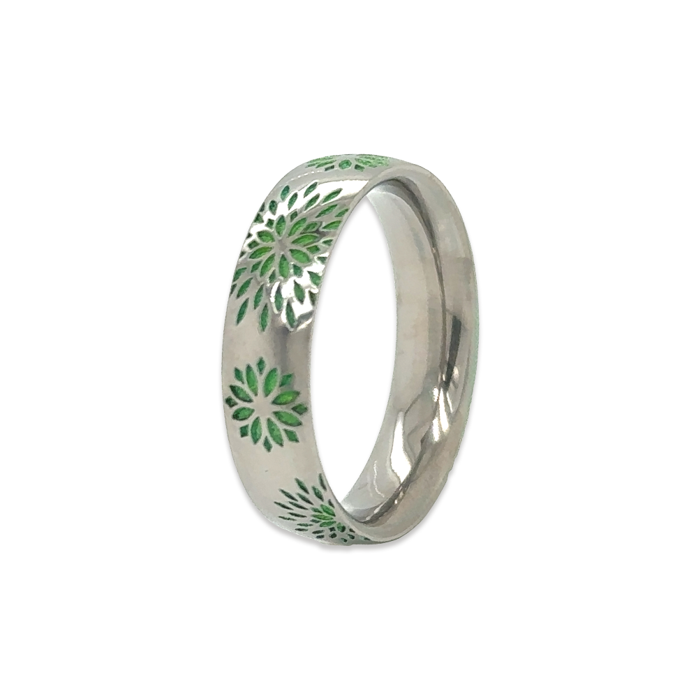 Floral Print Ring