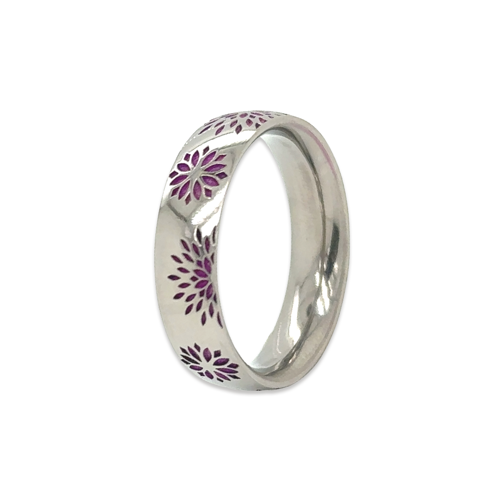 Floral Print Ring