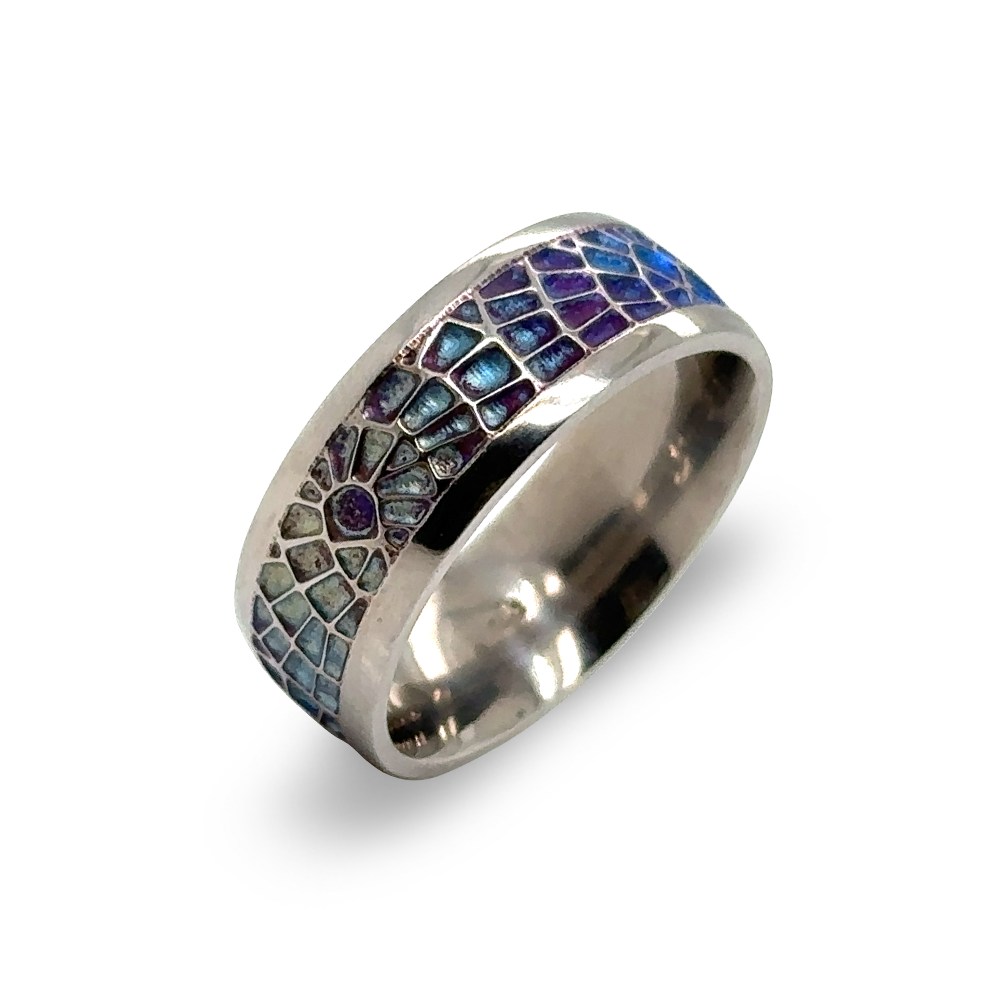 Denim Mosaic Ring