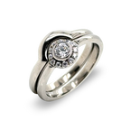 Solitaire Shaped Wedding Ring