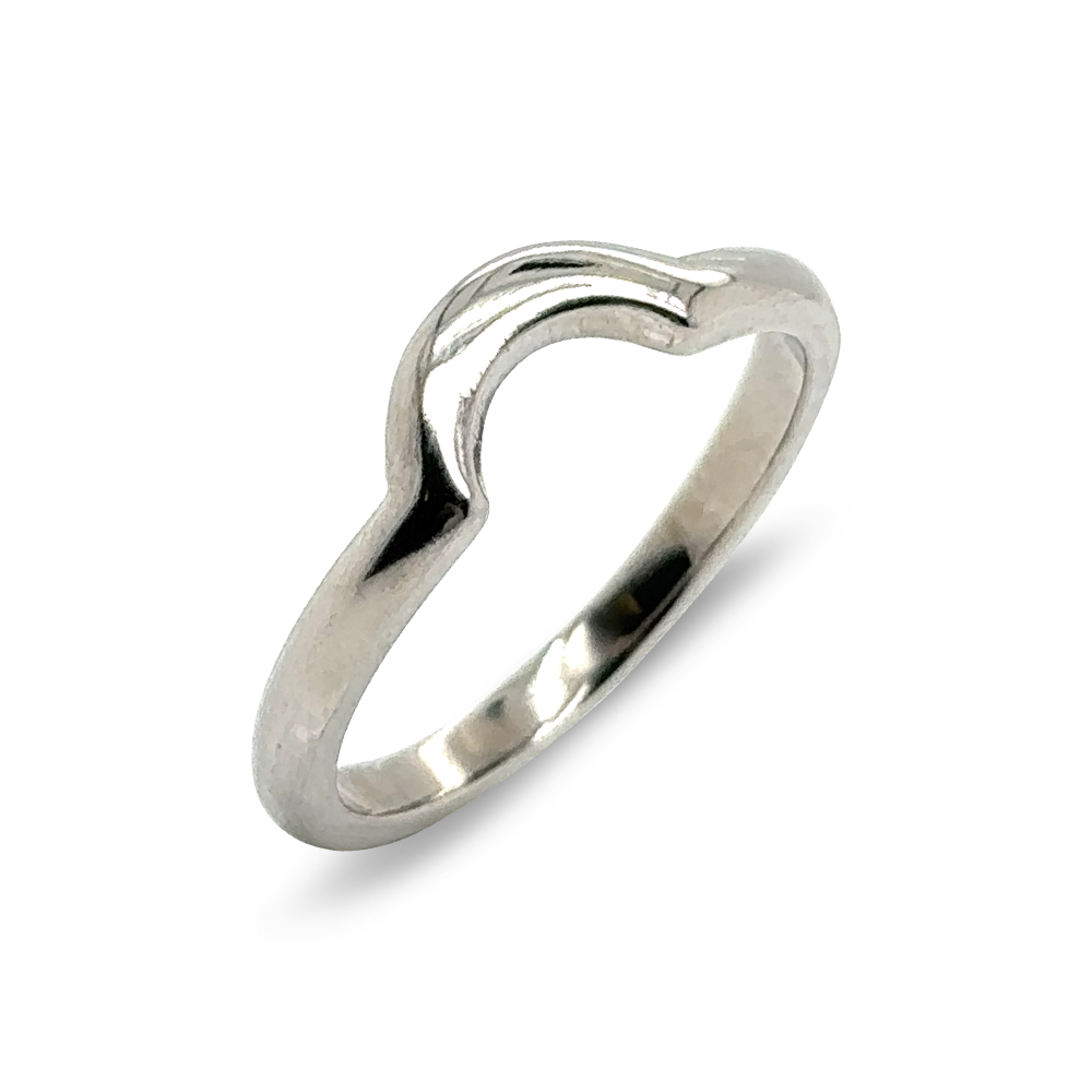 Solitaire Shaped Wedding Ring