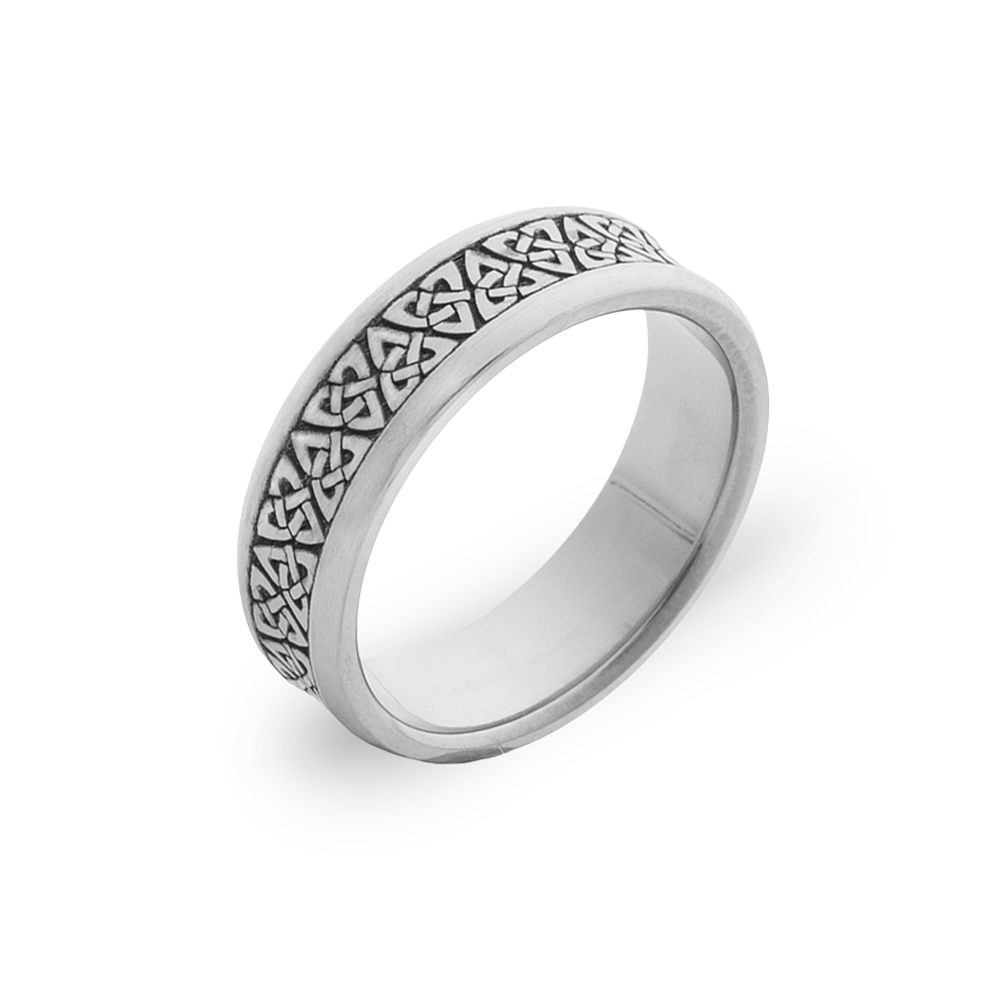 Celtic Concave Trinity Knot Ring
