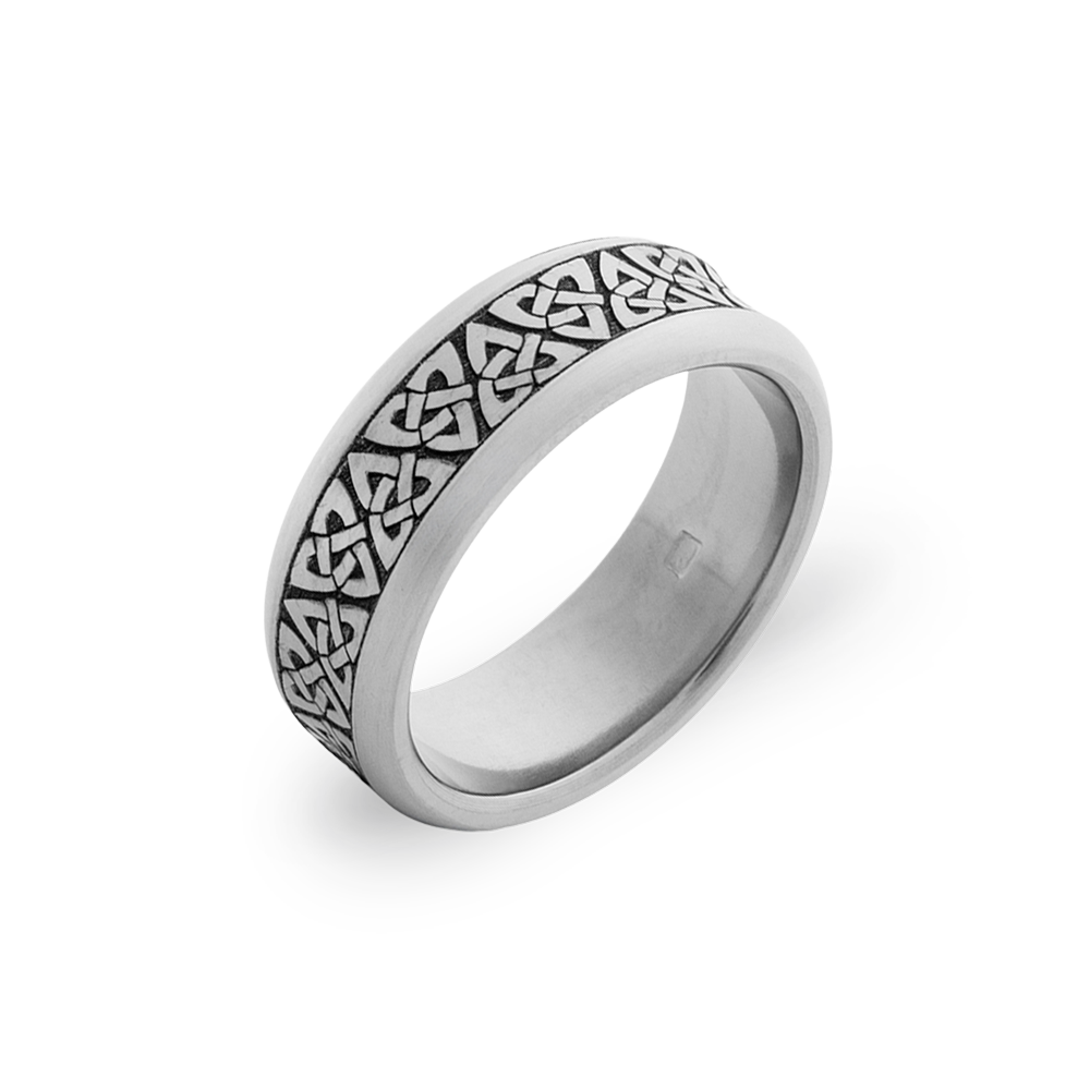 Celtic Concave Trinity Knot Ring