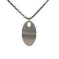 Oval Pendant & Chain
