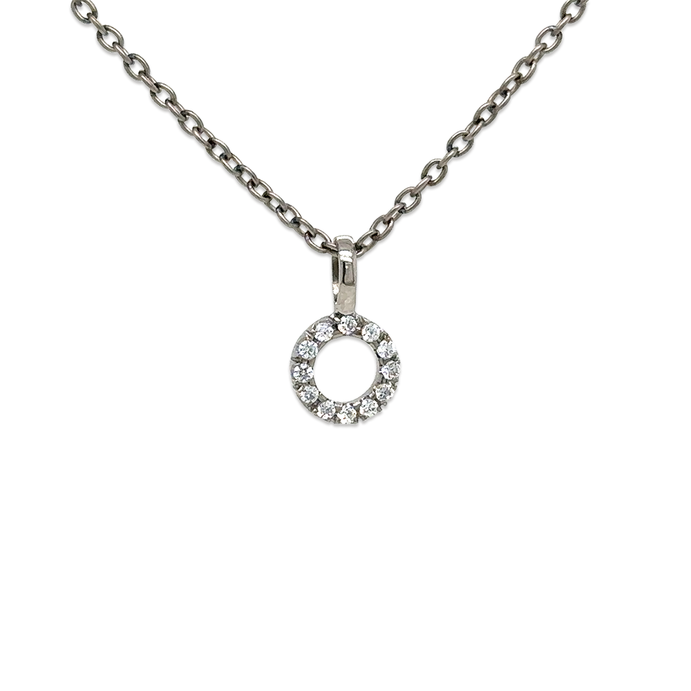 Circle Diamond Pendant