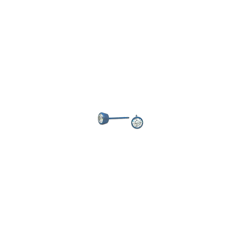 Stone Set Stud Earrings