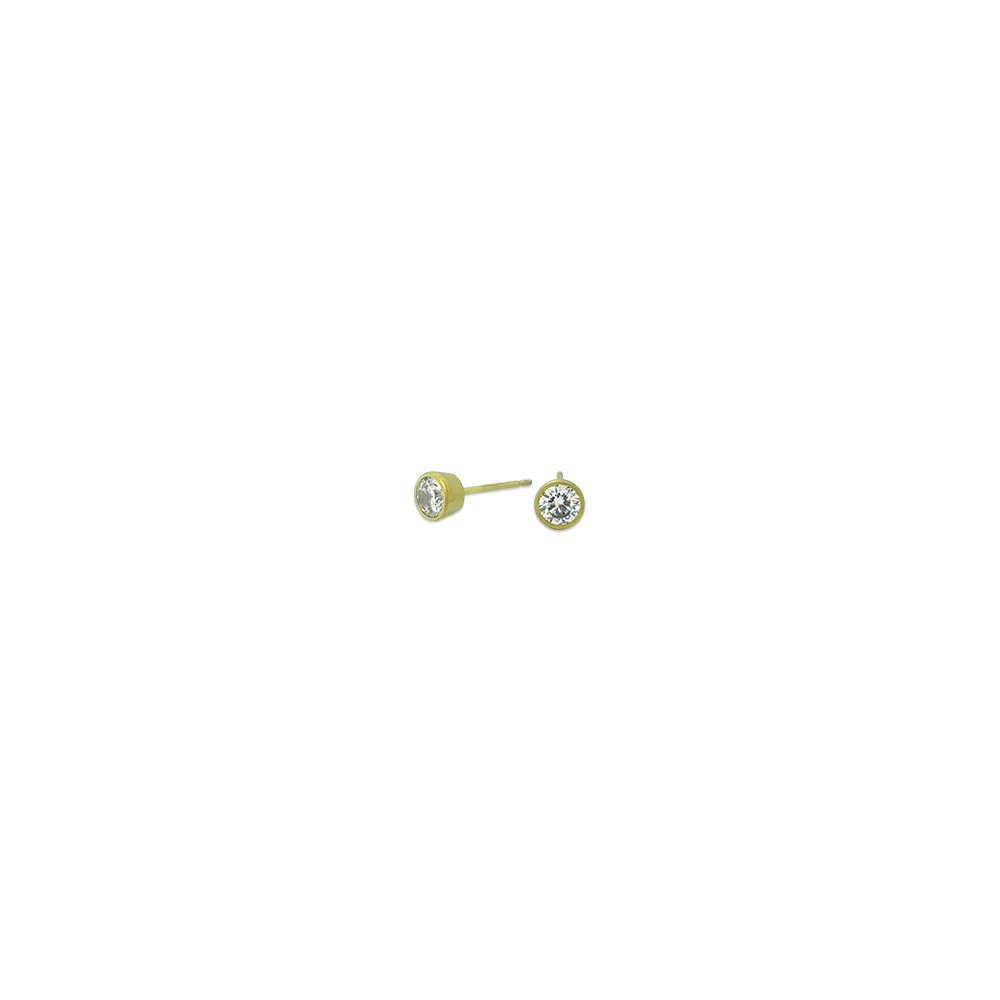 Stone Set Stud Earrings