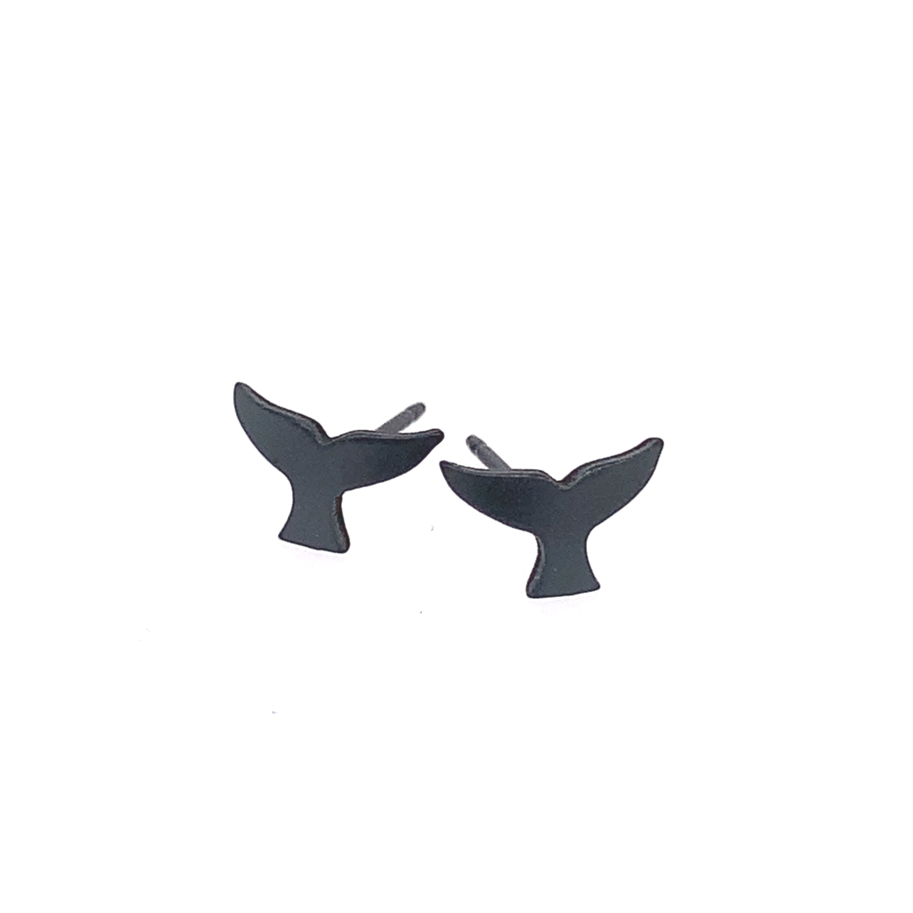 Whales Tail Stud Earrings
