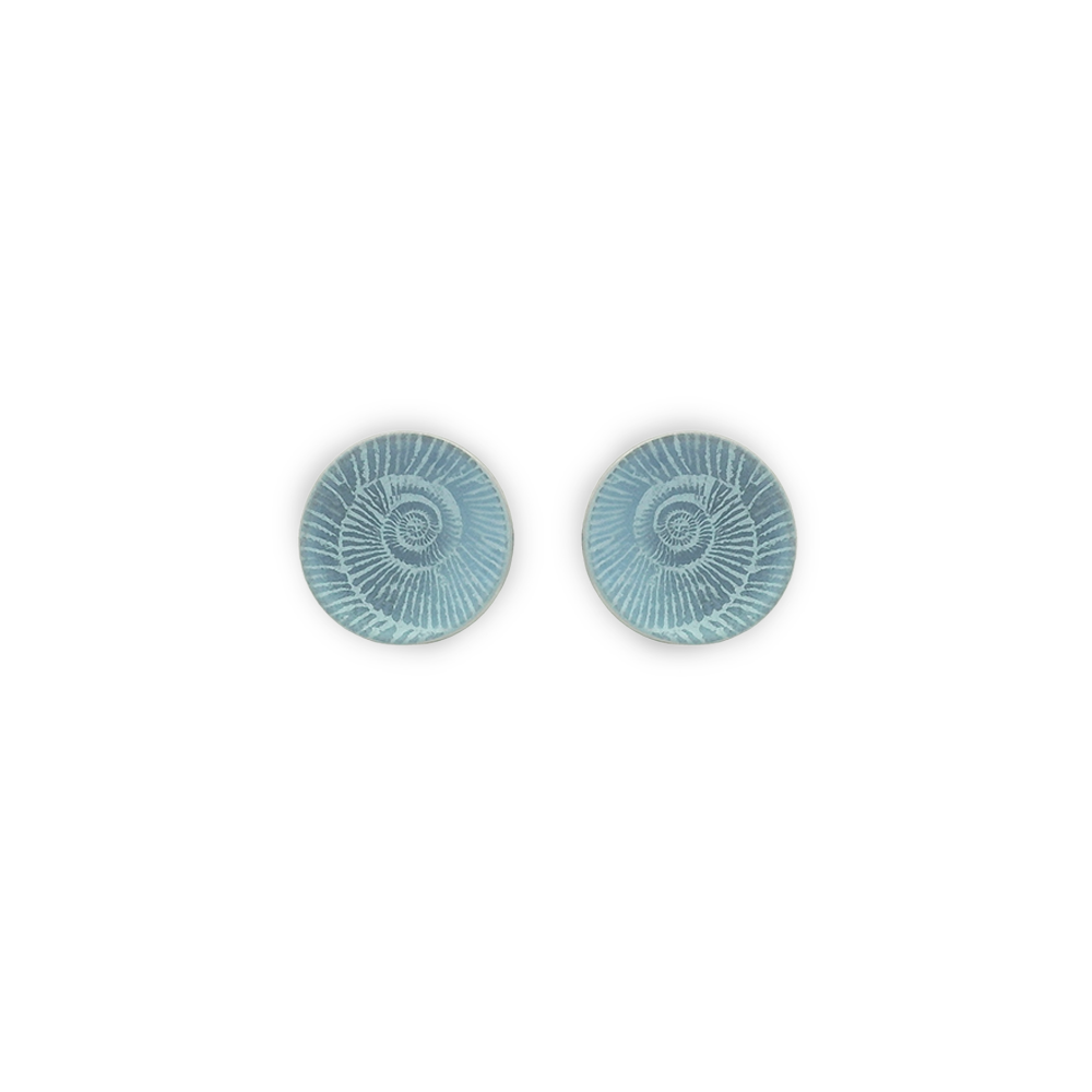 Small Ammonite Stud Earrings