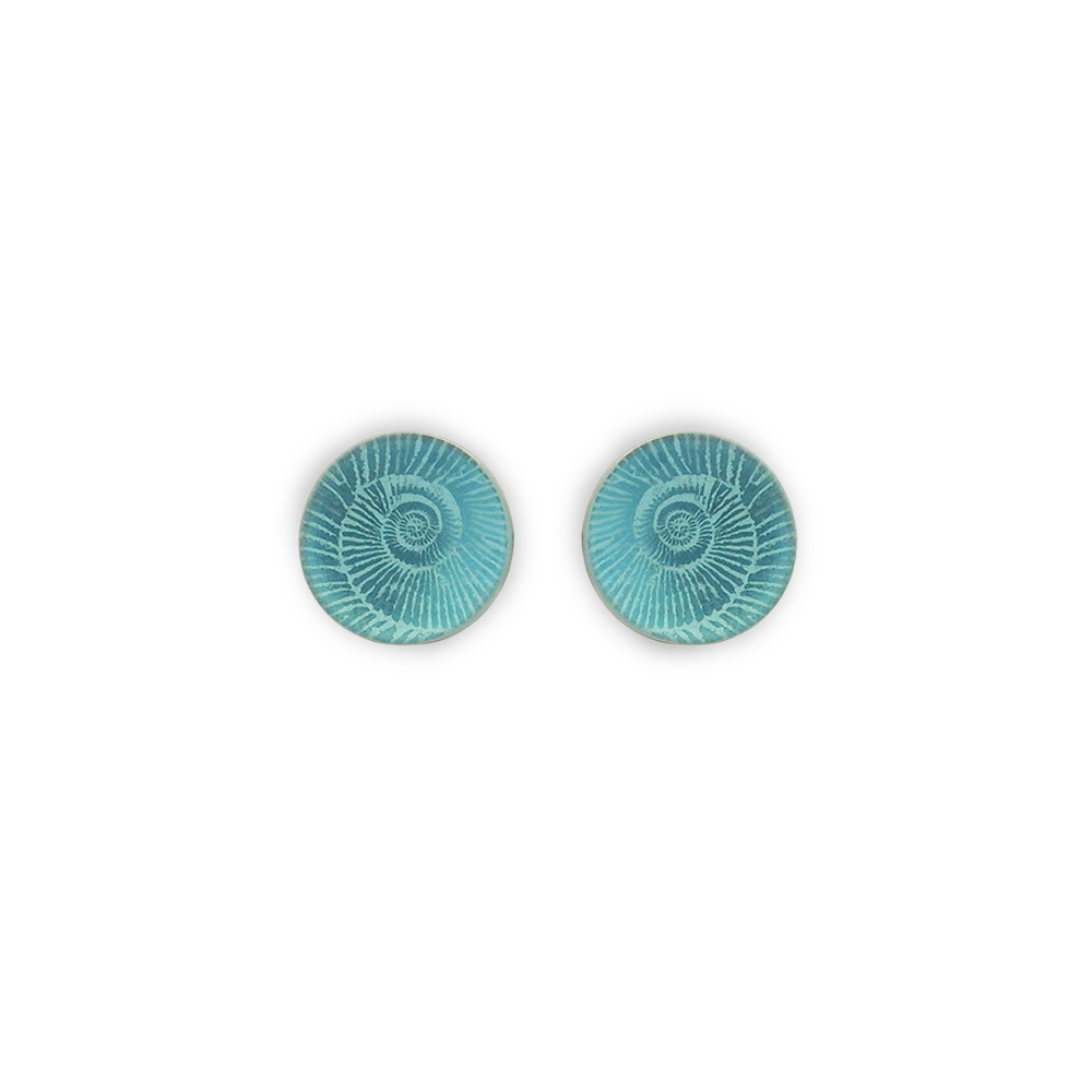 Small Ammonite Stud Earrings