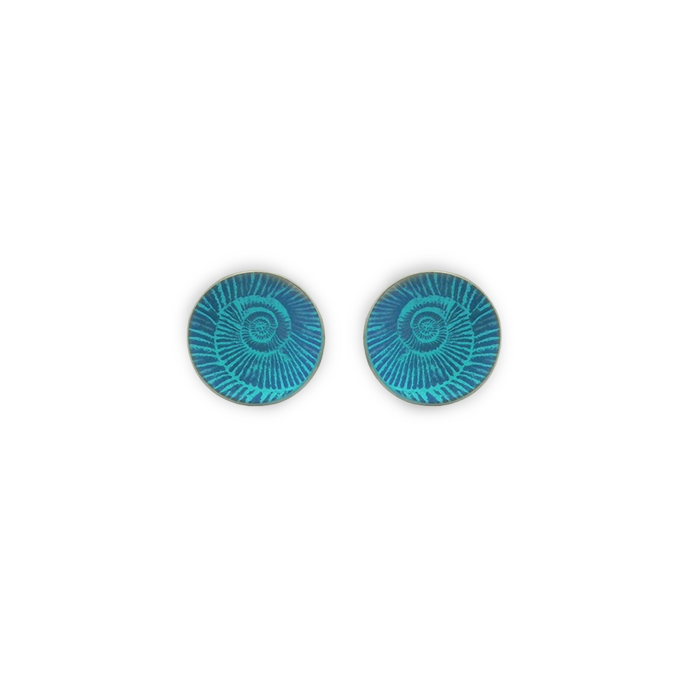 Small Ammonite Stud Earrings