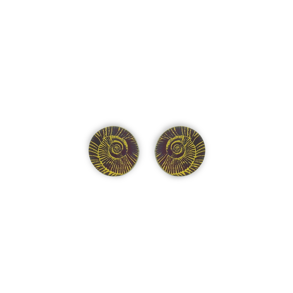 Small Ammonite Stud Earrings