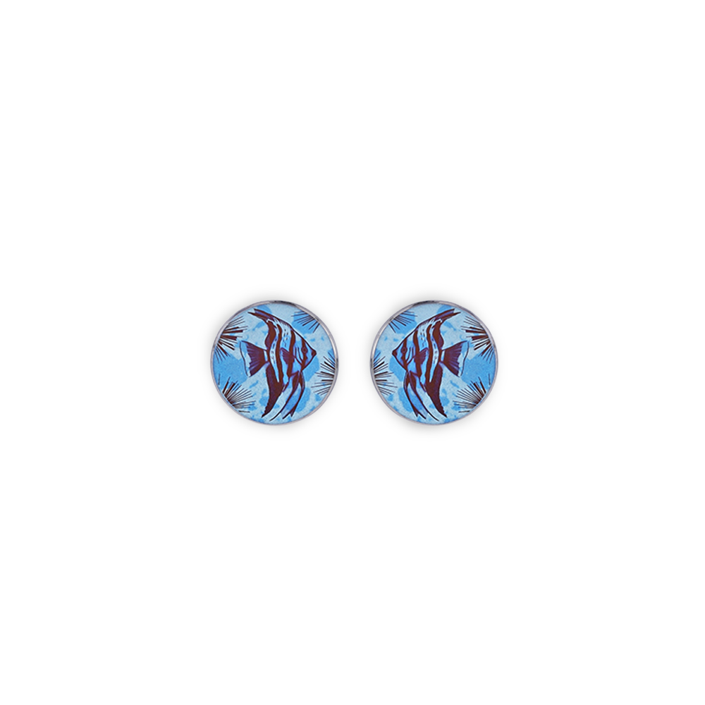 Small Angelfish Stud Earrings
