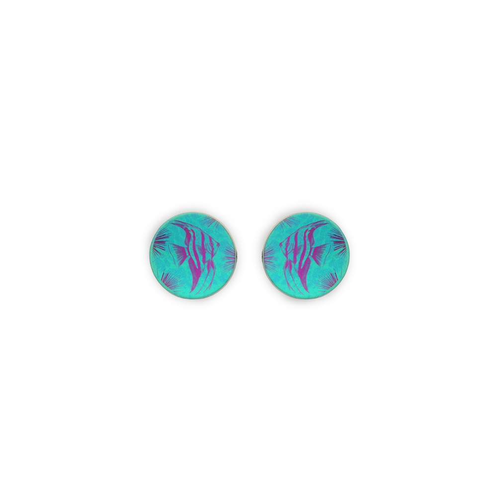 Small Angelfish Stud Earrings