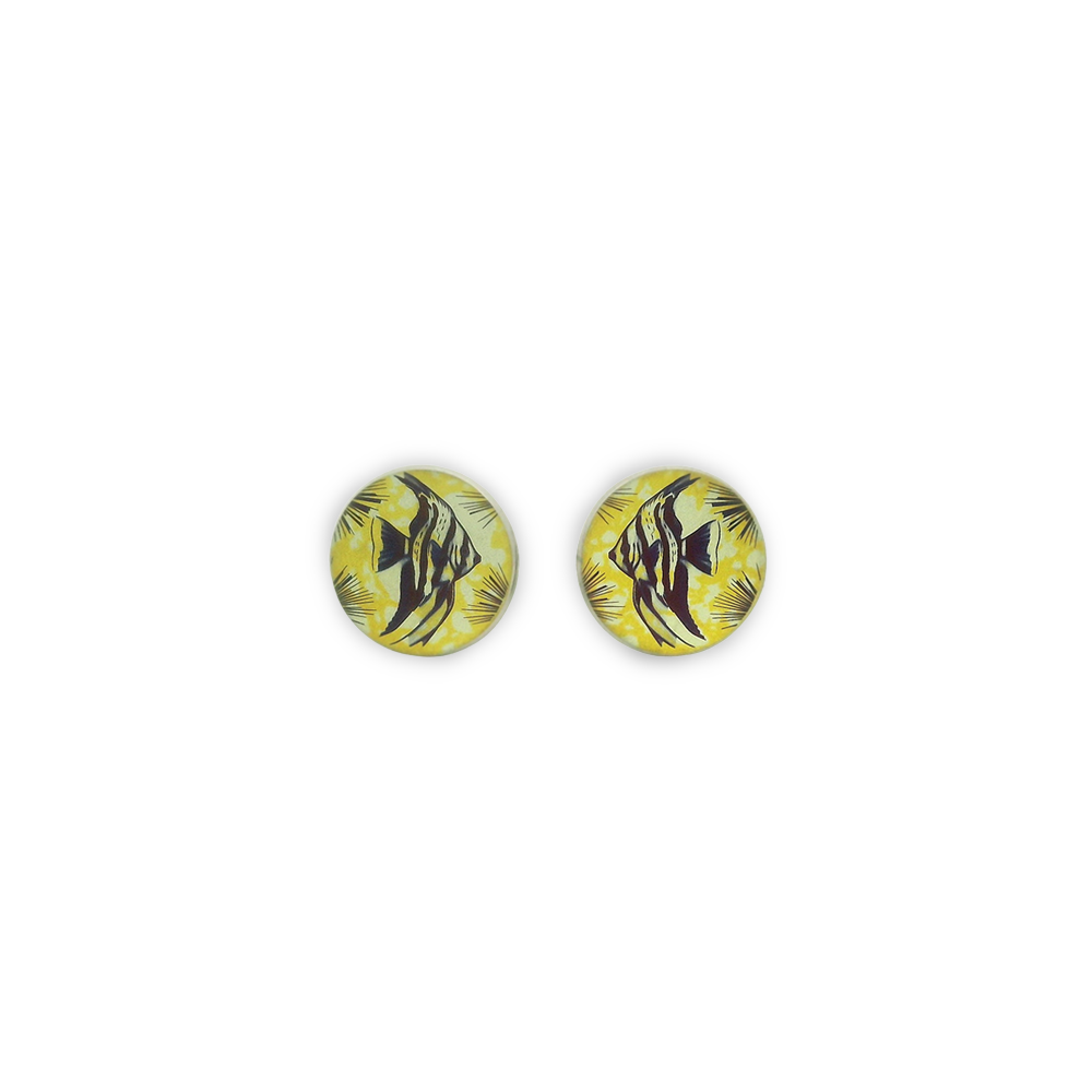 Small Angelfish Stud Earrings