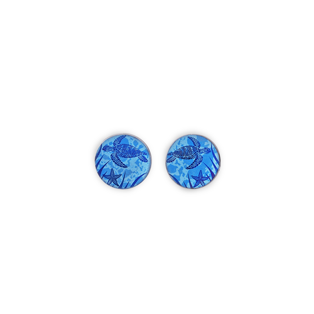 Small Turtle Stud Earrings