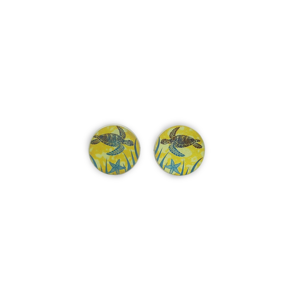 Small Turtle Stud Earrings