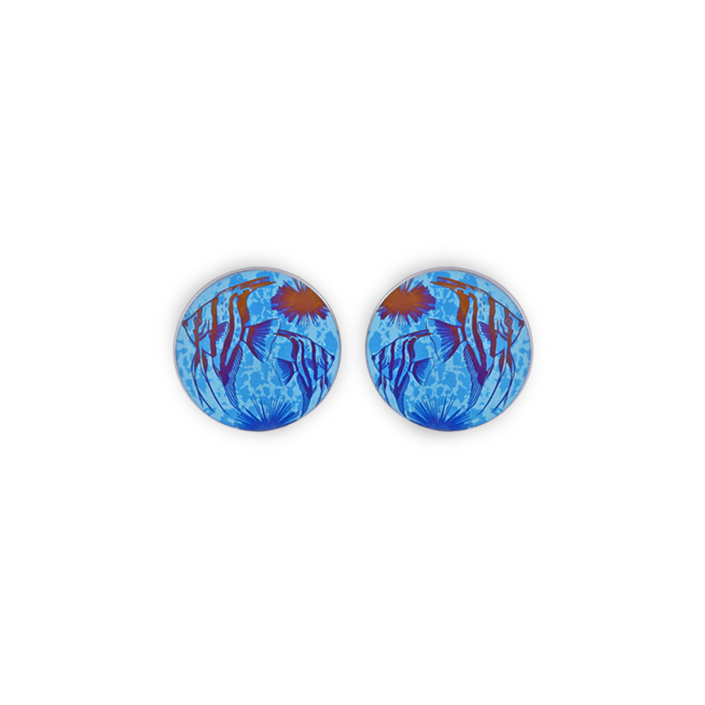 Large Angelfish Stud Earrings