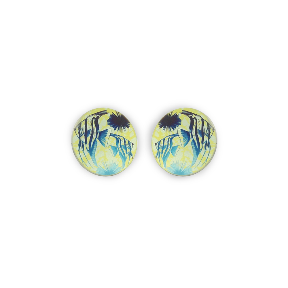 Large Angelfish Stud Earrings