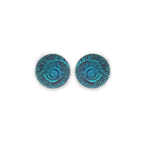 Large Ammonite Stud Earrings