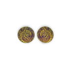 Large Ammonite Stud Earrings