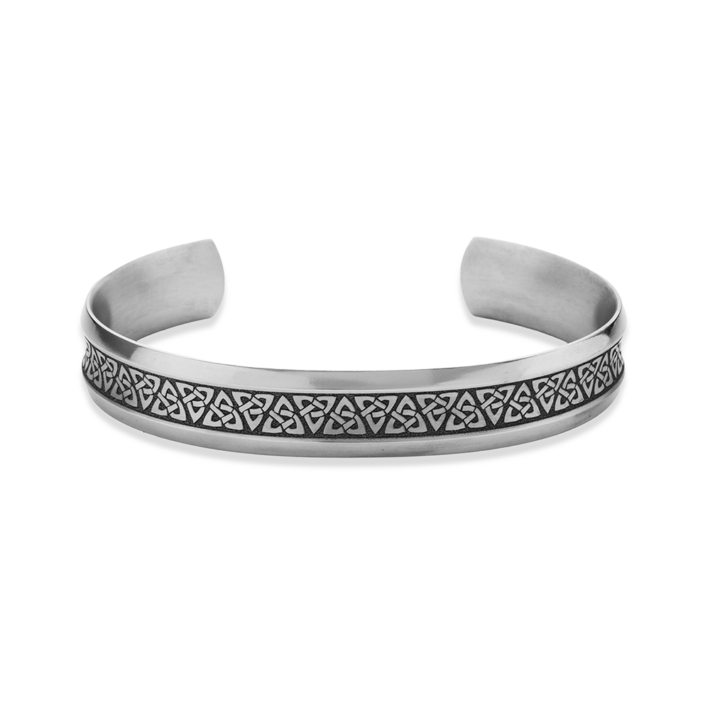 Celtic Concave Trinity Knot Bangle