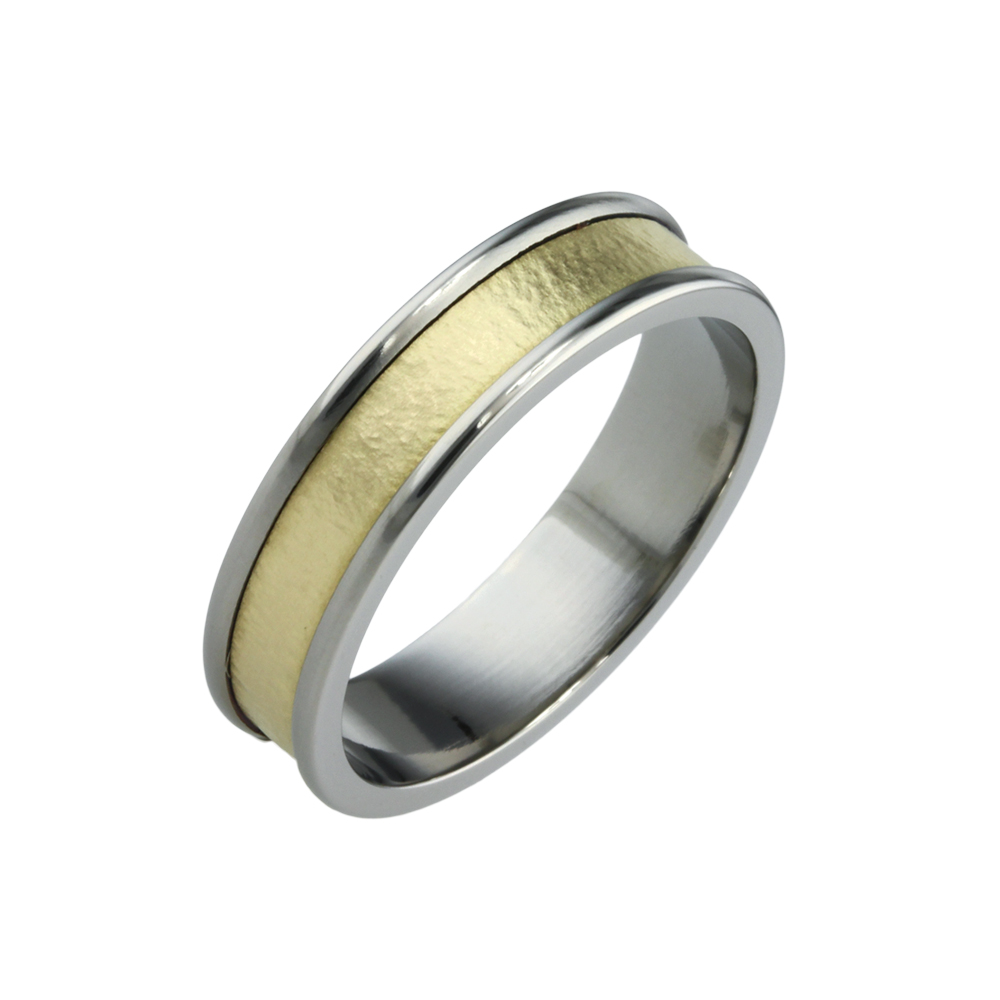 Textured Inlay Ring