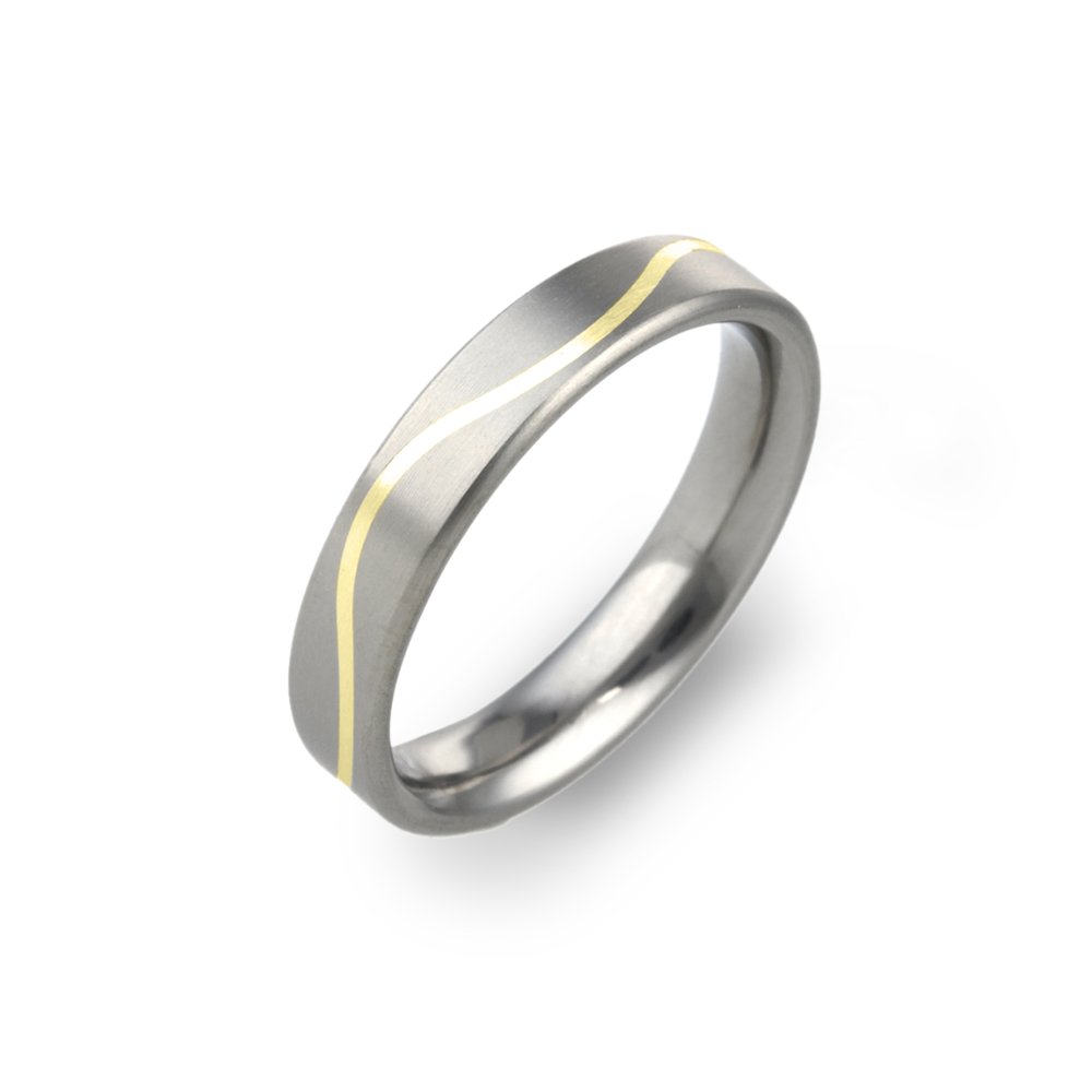 Fine Wave Inlay Ring