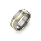 Fine Wave Inlay Ring