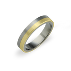 Flat Horizon Inlay Ring