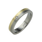 Flat Horizon Inlay Ring