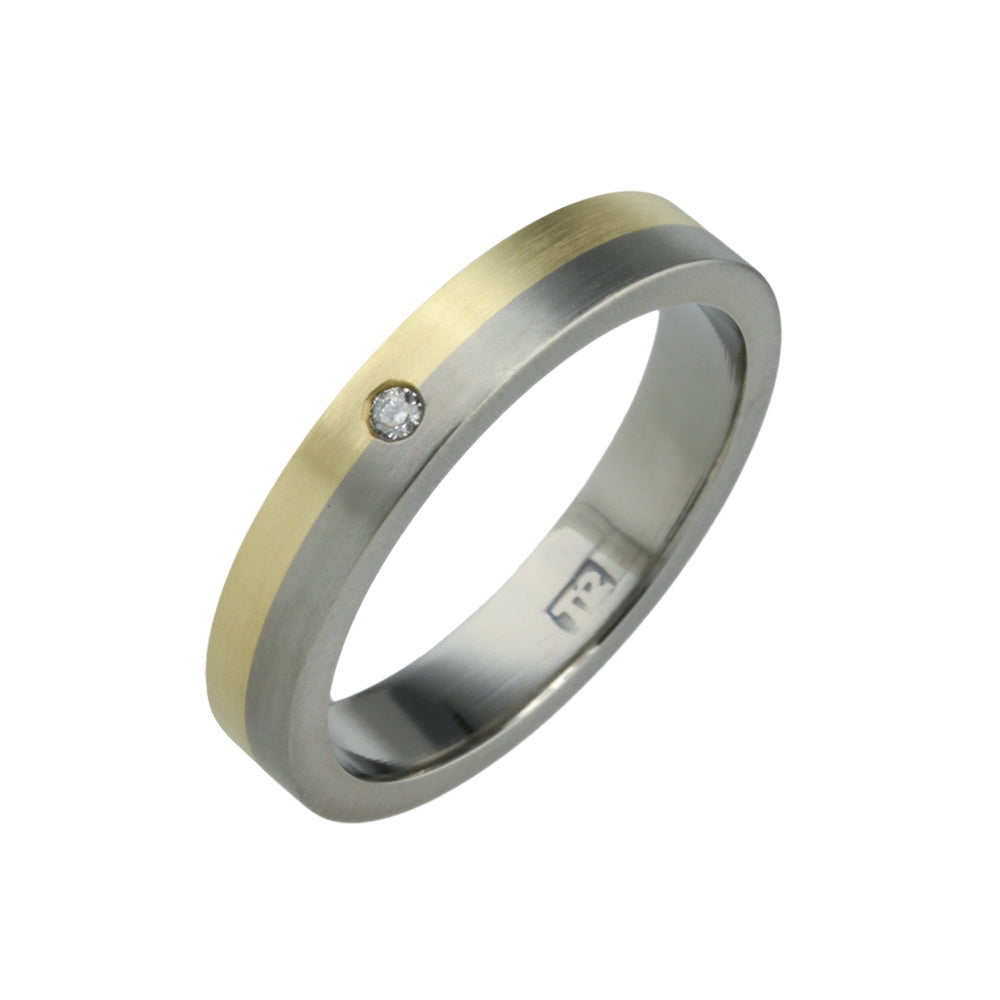 Flat Horizon Inlay Ring