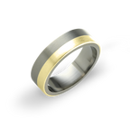 Flat Horizon Inlay Ring