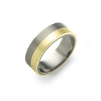 Flat Horizon Inlay Ring