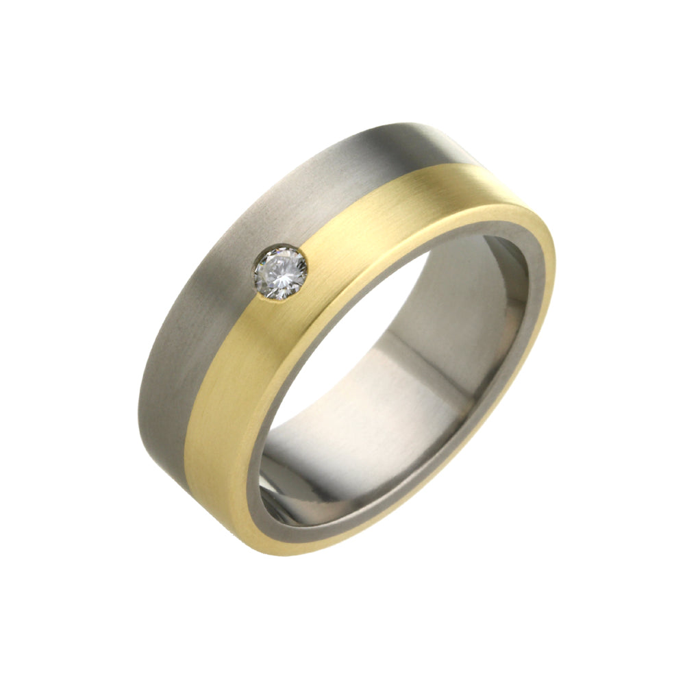 Flat Horizon Inlay Ring