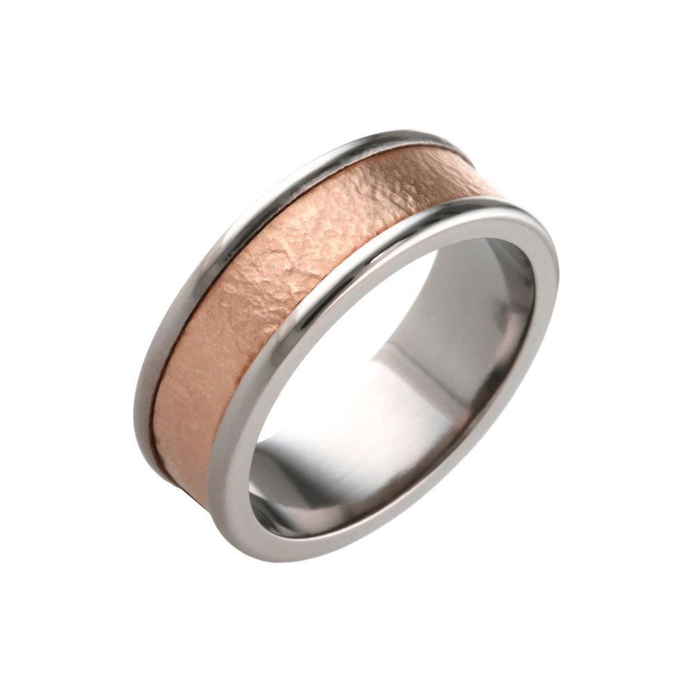 Textured Inlay Ring
