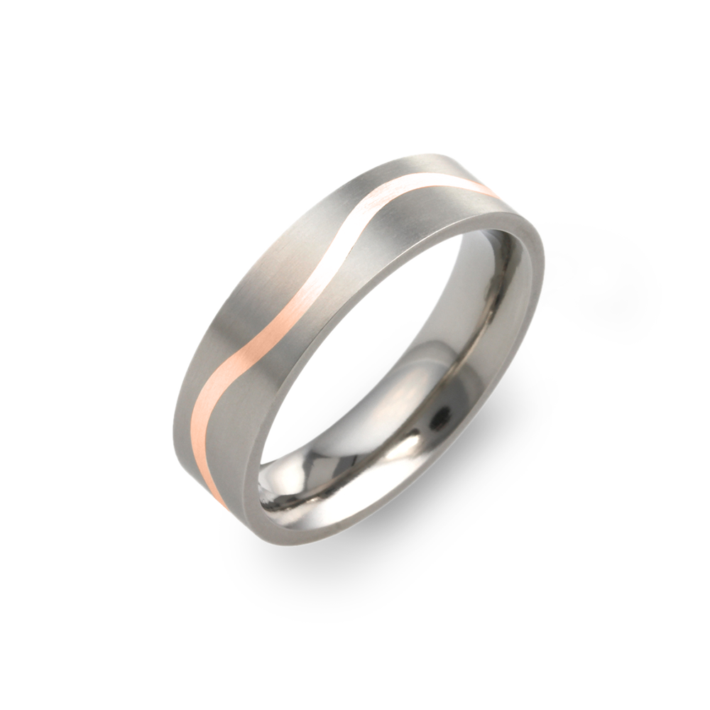 Fine Wave Inlay Ring
