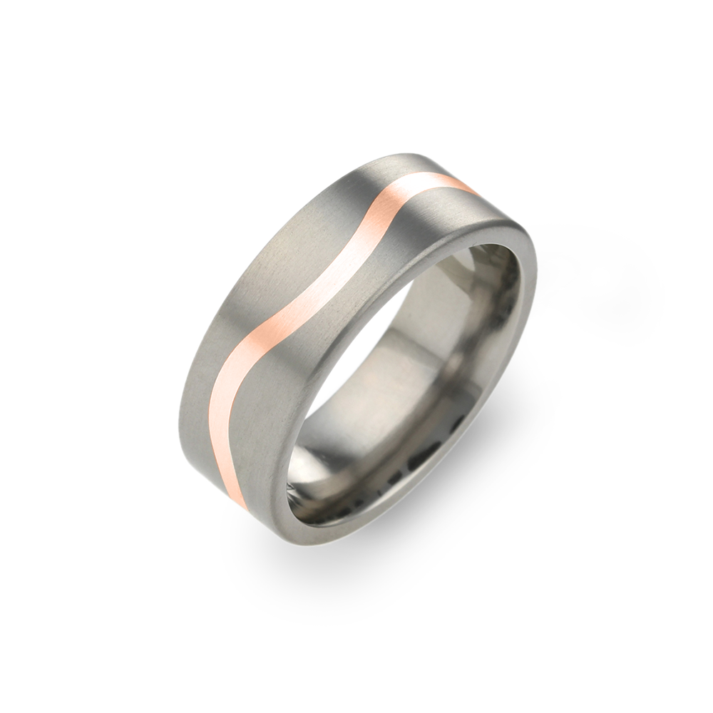 Fine Wave Inlay Ring